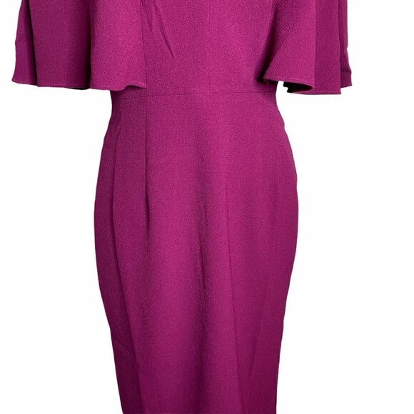 Dress The Population Womens Louisa Dress Size Small Magenta Open Back - Picture 5 of 12